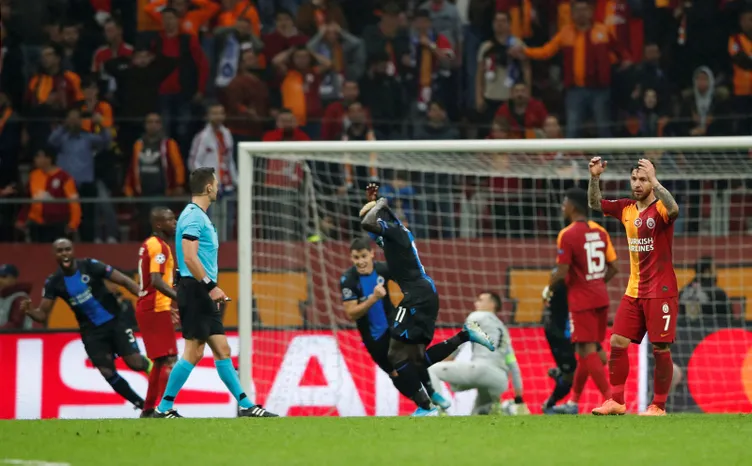 Galatasaray - Club Brugge maçından kareler