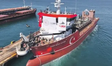 Milli temizlik gemisi suya indi