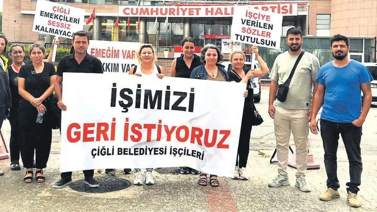 CHP Genel Merkezi önünde işçi isyanı