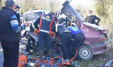 Sinop’ta korkunç kaza: 2 ölü, 3 yaralı