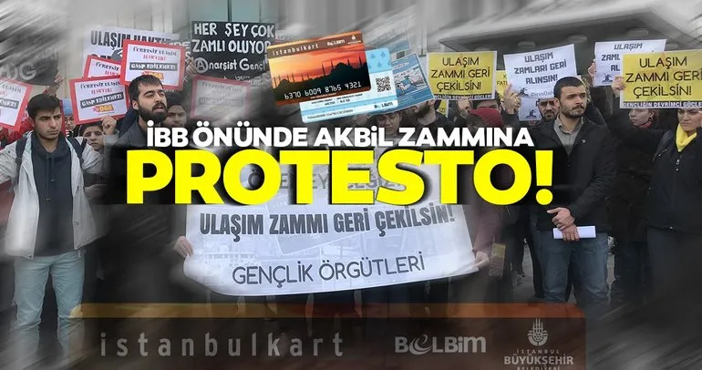Son dakika: İBB önünde zam protestosu