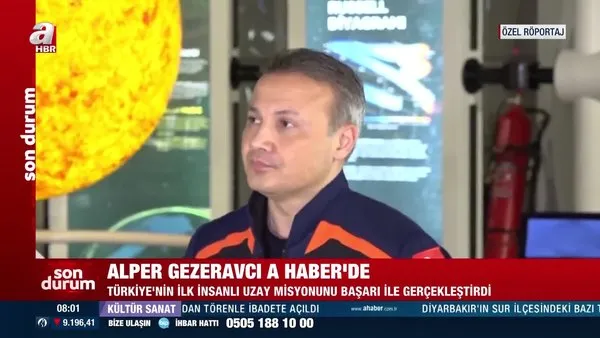 Türkiye'nin ilk astronotu Alper Gezeravcı A Haber'de | Video