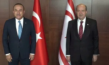 KKTC Cumhurbaşkanı Tatar, Bakan Çavuşoğlu ile görüştü