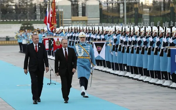 Rusya lideri Vladimir Putin'in Ankara ziyaretinden yansıyan kareleri