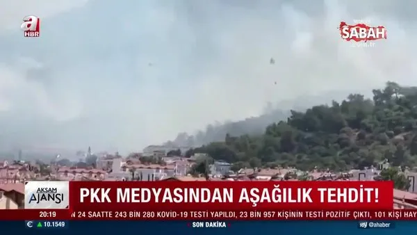 Yangınlar sürerken PKK’nın gazetesi Kaz Dağlarını işaret etti!
