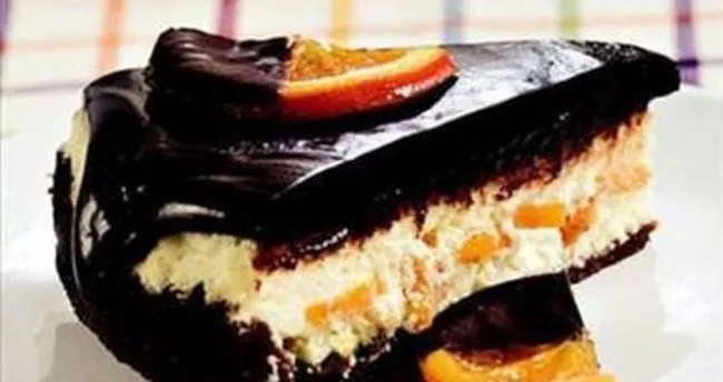 Portakal Şekerlemeli Çikolatalı Cheesecake   nasıl yapılır? - portakallı şekerlemeli çikolatalı cheesecake tarifi