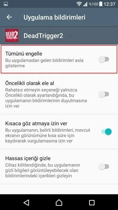 Android telefonlarda uygulama bildirimleri nasıl kapatılır?