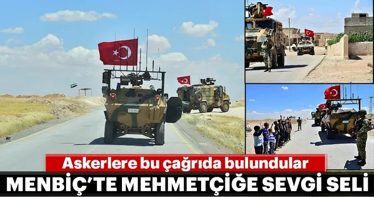 Menbiç’te Türk askerine sevgi seli
