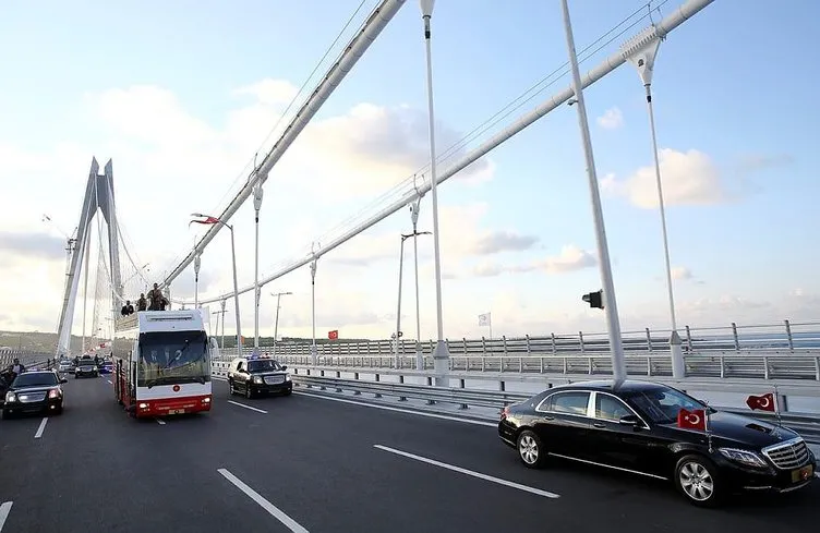 Yavuz Sultan Selim Köprüsü’nün açılışı yapıldı