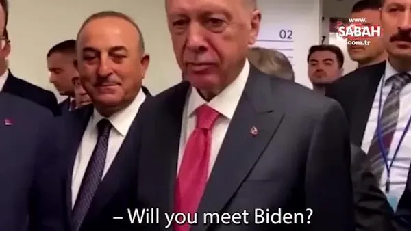 Reuters muhabiri sordu Başkan Erdoğan cevapladı: Yok niye, O Biden, ben de Erdoğan | Video