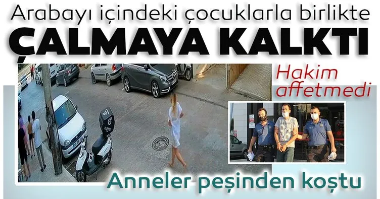 Antalya’da iki çocuğun bulunduğu otomobili çalmaya çalışan zanlı tutuklandı