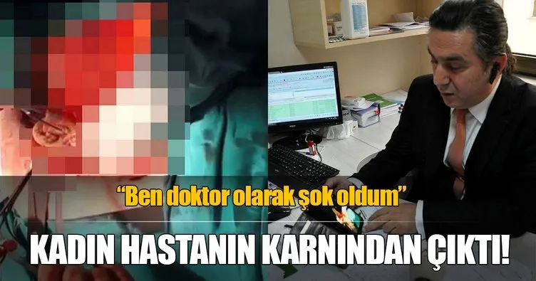 Trabzon’da kadın hastanın karnından havlu çıktı