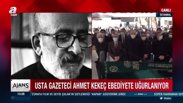 Son dakika! Usta Gazeteci Ahmet Kekeç İstanbul Eyüp Sultan Camii'den dualarla son yolculuğuna uğurlandı | Video