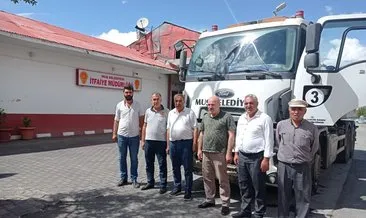 Muş Belediyesi, Antalya’daki yangına 1 itfaiye aracı gönderdi