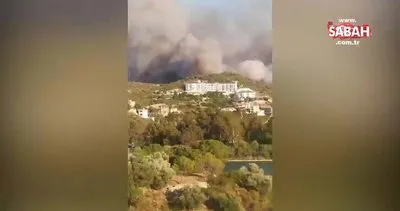 SON DAKİKA: Muğla Datça’da orman yangını! İşte ilk görüntüler! | Video