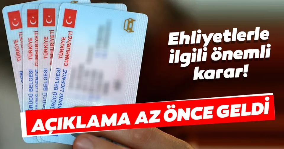Son dakika Eski tip ehliyetlerle ilgili flaş gelişme Son dakika Eski tip ehliyetlerle ilgili flaş gelişme