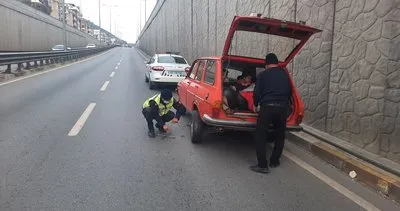 Alanya’da lastiği patlayan sürücünün imdadına jandarma yetişti #antalya