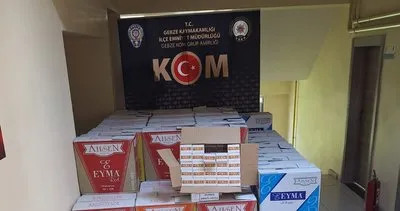 1 milyon 300 bin bandrolsüz makaron ele geçirildi #kocaeli