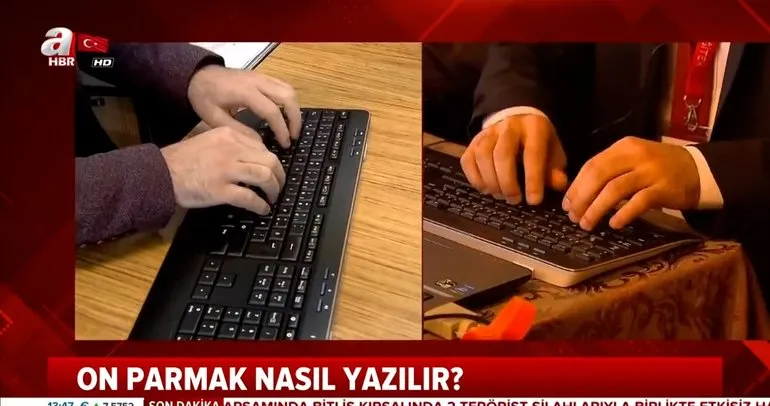 10 parmak klavye yazma