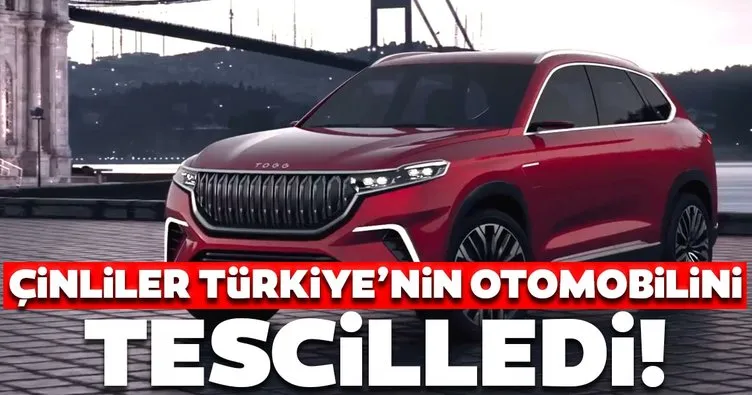 Çinliler Türkiye’nin Otomobili’ni tescilledi!