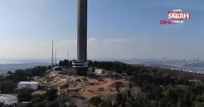 İstanbul Çamlıca Televizyon Kulesi’nin yeni katları havadan ilk kez böyle görüntülendi!