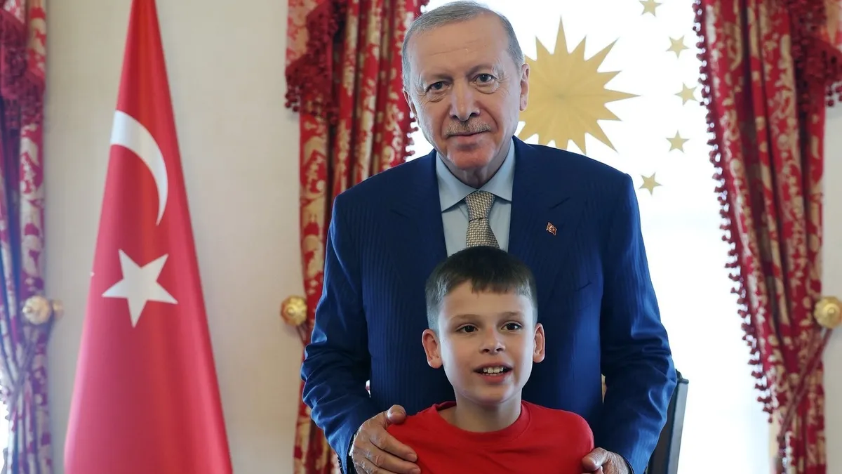 Başkan Erdoğan, otizmli Joshua Harris’i kabul etti! Başkan Erdoğan, otizmli Joshua Harris’i kabul etti!