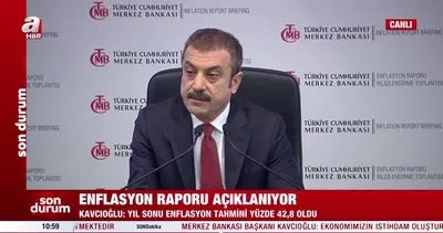 TCMB Başkanı Kavcıoğlu açıkladı Yıl sonu enflasyon tahmini yüzde 42,8 | Video