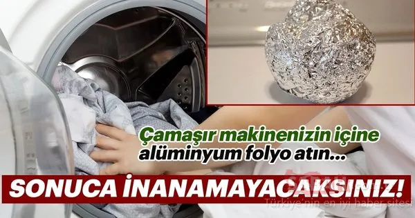 makineye birkac top aluminyum folyo
