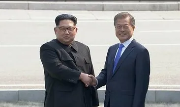 Kuzey Kore ve Güney Kore liderleri tarihi zirve için bir arada
