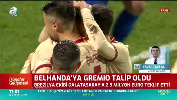 Galatasaraylı Belhanda'ya Gremio talip oldu