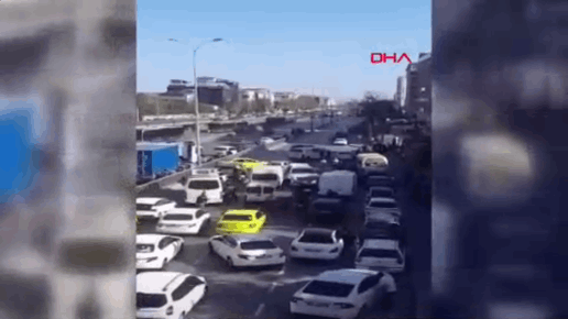 Avcılarda dehşet anları: Pikapla çok sayıda aracı adeta biçti!