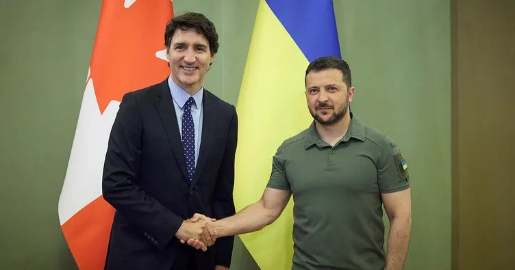 Zelenskiy ve Trudeau Kiev’de bir araya geldi