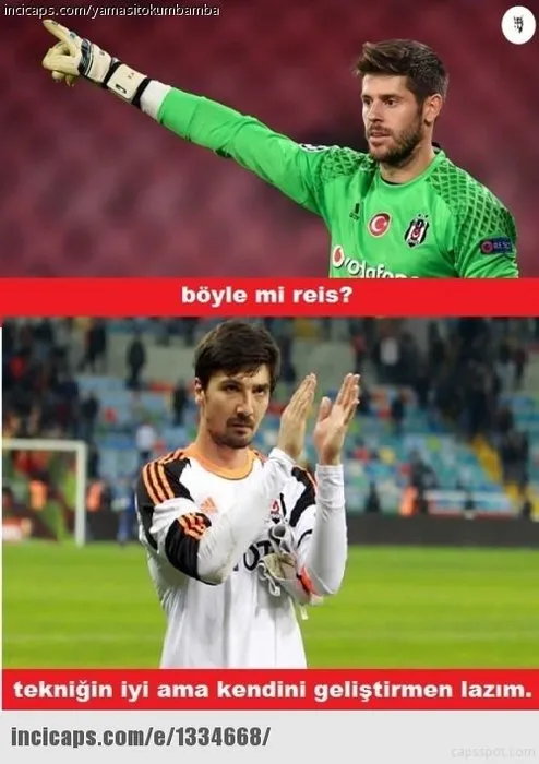 Beşiktaş - Fenerbahçe maçı capsleri