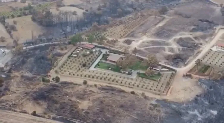 Son dakika | Manavgat Kalemler’de yanmayan tek yer Şükrü Sözen’in villası!