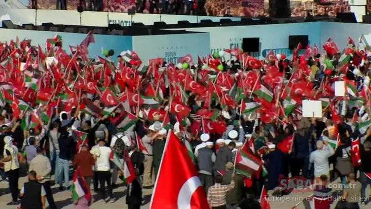 Yüz binlerce kişi Gazze için bir araya geldi!