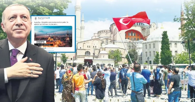 Ayasofya Camisi ezelden bizimsin