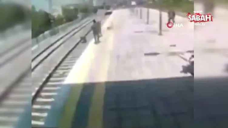 İntihar etmek isteyen kadını canını hiçe sayarak kurtardı...O anlar kamerada