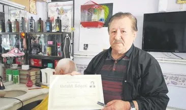 Saçlara şekil vererek geçen ömür