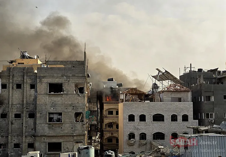 Katil İsrail Gazze’de hastane yaktı! Siyonist rejimin soykırıma 448 gündür devam ediyor