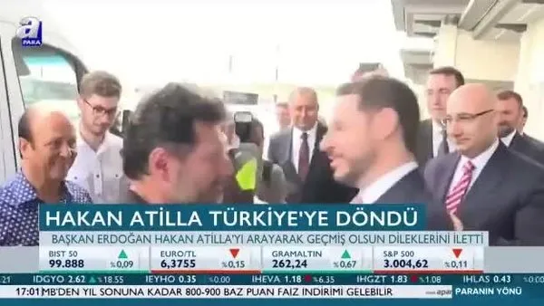 Hakan Atilla Türkiye'ye döndü