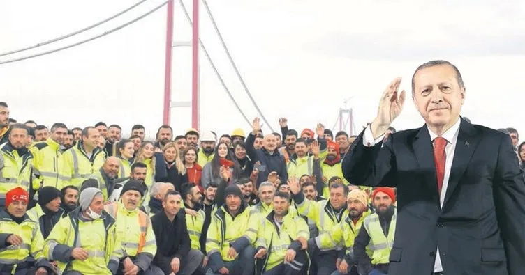Başkan Erdoğan’dan işçilere: Tarih yazdınız