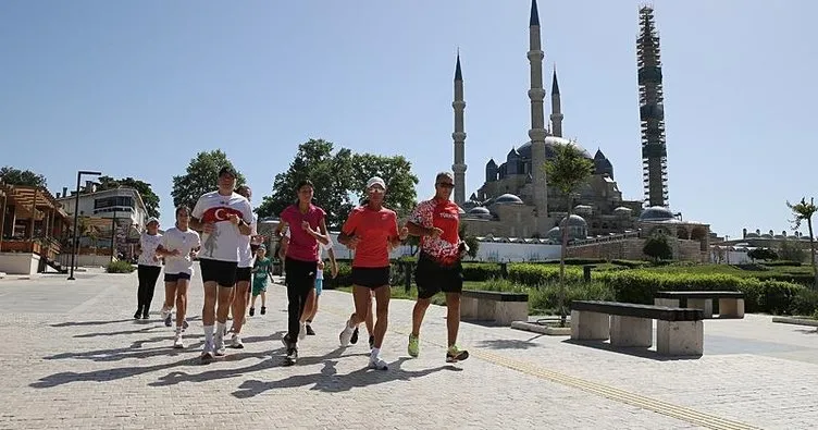 Atletler Selimiye Camii için koştu