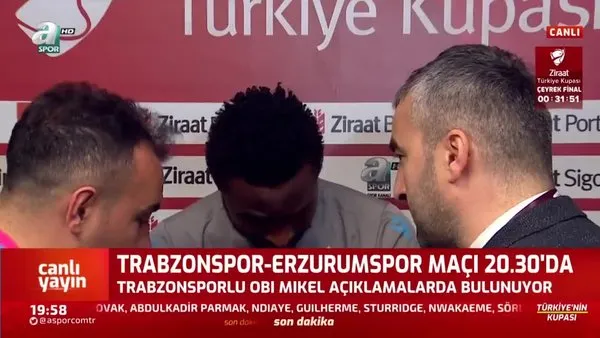 Trabzonsporlu Obi Mikel'den Emre Belözoğlu açıklaması!