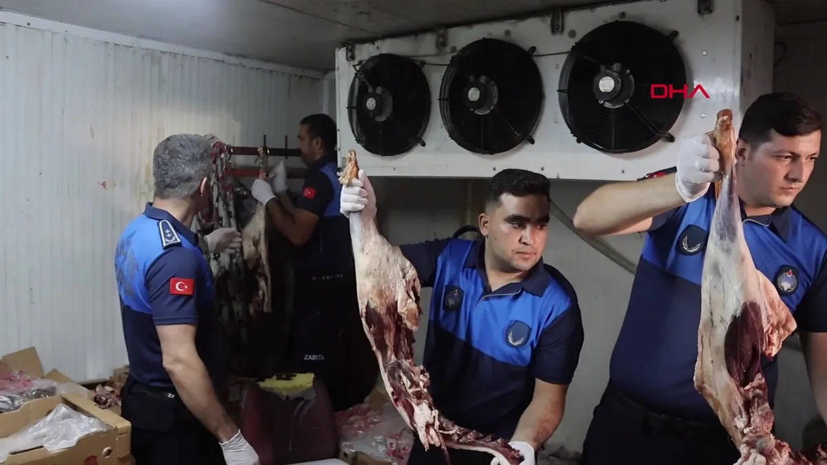 Şanlıurfa'da kasapta 315 kilo bozuk et tespit edildi... | Video