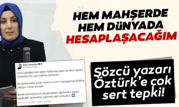 Sözcü’nün iftiralarına böyle cevap verdi