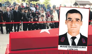 Şehit uzman çavuşa veda