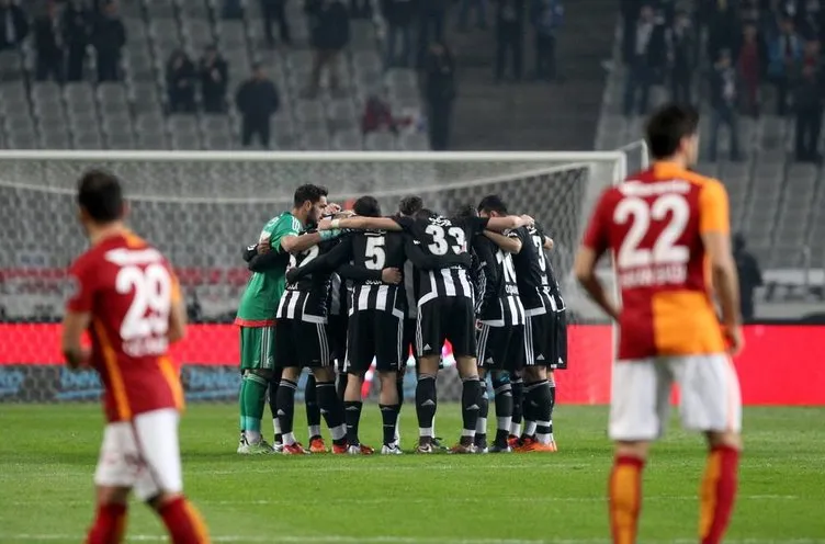 Beşiktaş-Galatasaray derbisinden kareler