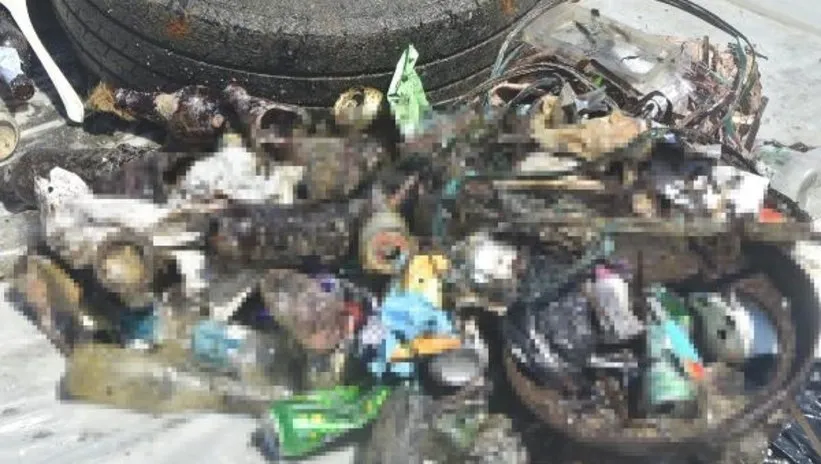 Bodrum’da denizde temizlik: Yarım ton atık çıktı!
