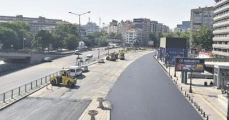 Atatürk Bulvarı’nda asfalt çalışması bitti