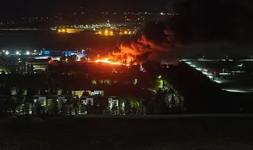TEI fabrikasında yangın